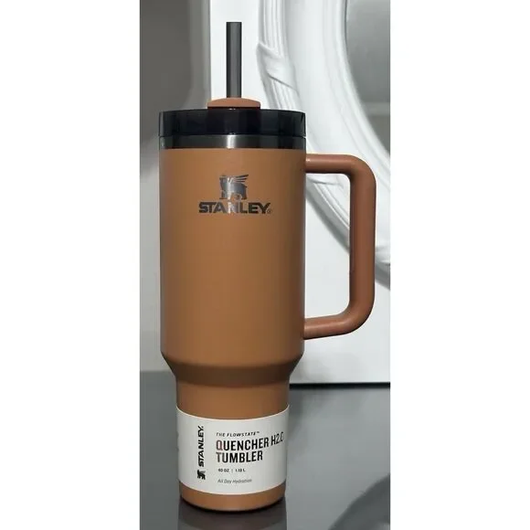 LIMITED EDITION STANLEY QUENCHER H2.O FLOWSTATE TUMBLER, 40OZ- CAMEL
